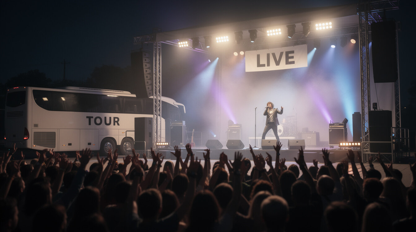music tour bus
