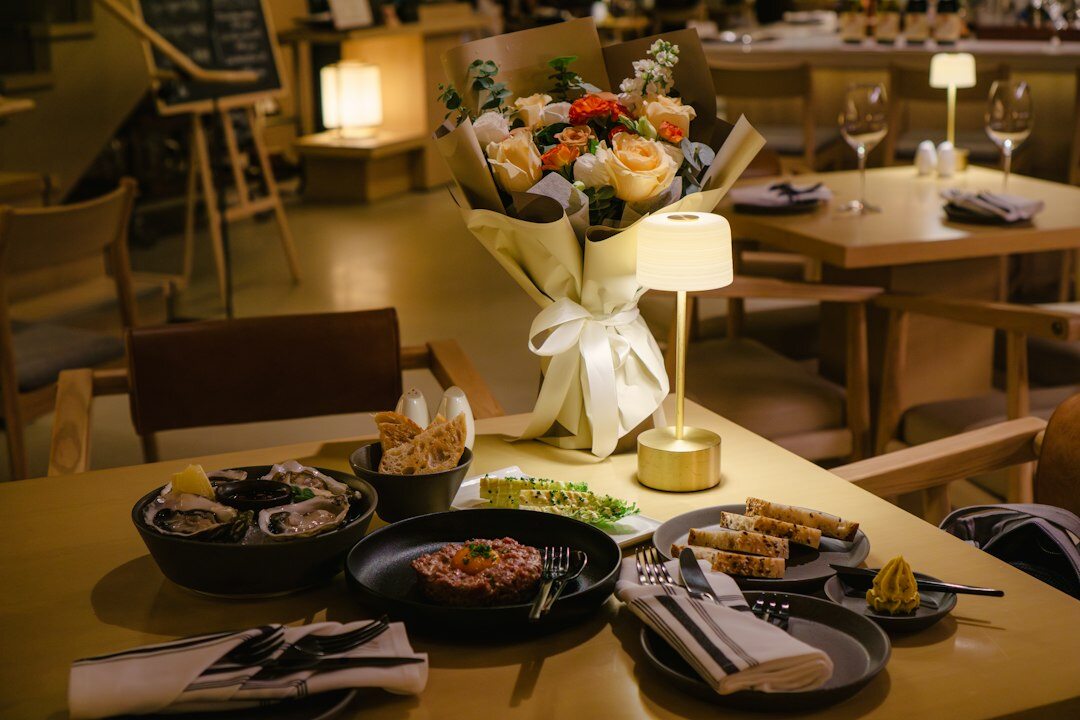 romantic dinner table