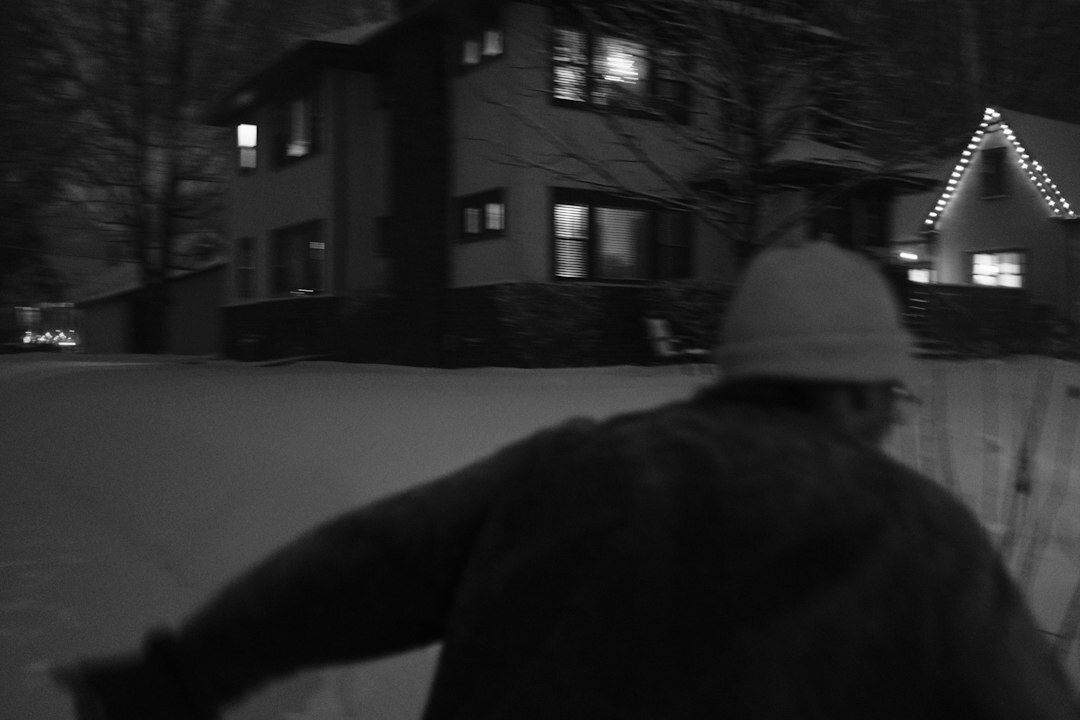 celebrity walking in quiet neighborhood